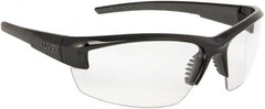 Uvex - Clear Lenses, Framed Safety Glasses - Anti-Fog, Scratch Resistant, Black Frame, Size Universal, Wrap Around - Benchmark Tooling