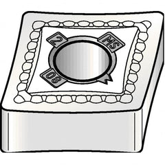 Kennametal - CNMG643 MS Grade KCU25 Carbide Turning Insert - AlTiN Finish, 80° Diamond, 3/4" Inscr Circle, 1/4" Thick, 3/64" Corner Radius - Benchmark Tooling
