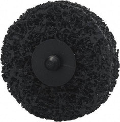 Norton - 3" Disc Diam, Silicon Carbide Quick Change Disc - Type R Attaching System, Nonwoven, Black, Extra Coarse Grade, 12,000 RPM - Benchmark Tooling