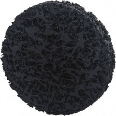 Norton - 6" Extra Coarse Grade Aluminum Oxide/Ceramic Deburring Disc - Arbor Connection, Orange, 8,000 Max RPM - Benchmark Tooling