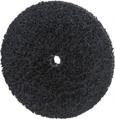 Norton - 8" Extra Coarse Grade Silicon Carbide Deburring Disc - 5/8" Center Hole, Arbor Connection, Black, 6,000 Max RPM - Benchmark Tooling