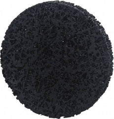Norton - 6" Extra Coarse Grade Silicon Carbide Deburring Disc - Arbor Connection, Black, 8,000 Max RPM - Benchmark Tooling