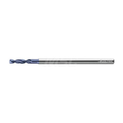 Micro Drill Bit: 0.1043″ Dia, 150 °, Solid Carbide AlTiN Finish, RH Cut, Spiral Flute, Straight-Cylindrical Shank, Series A6181AML