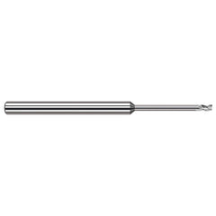 Harvey Tool - 1/16", 3/32" LOC, 1/8" Shank Diam, 2-1/2" OAL, 4 Flute, Solid Carbide Square End Mill - Exact Industrial Supply