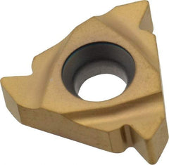 Seco - 16ER External Right Hand 8 UN Laydown Threading Insert - Grade CP500, TiAlN/TiN Coated Carbide - Benchmark Tooling