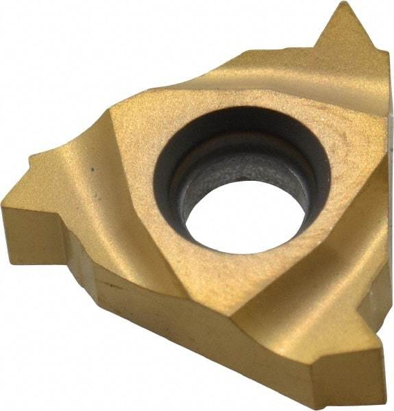 Seco - 16NR Internal Right Hand 11.5 NPTF Laydown Threading Insert - Grade CP500, TiAlN/TiN Coated Carbide - Benchmark Tooling