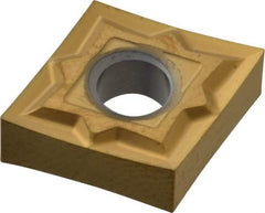 Seco - CNGP430.5 MF1 Grade CP500 Carbide Turning Insert - TiAlN/TiN Finish, 80° Diamond, 1/2" Inscr Circle, 3/16" Thick, 0.0078" Corner Radius - Benchmark Tooling