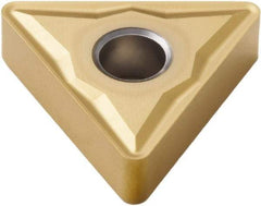 Seco - TNMG433 MR3 Grade CP500 Carbide Turning Insert - TiAlN/TiN Finish, 60° Triangle, 1/2" Inscr Circle, 3/16" Thick, 3/64" Corner Radius - Benchmark Tooling