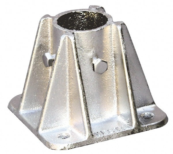 Vestil - Rail Mount Kits & Parts Type: Single Socket Floor Mount Mounting Plate Width (Inch): 5 - Benchmark Tooling
