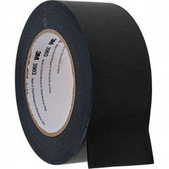 3M - 2" x 50 Yds Black Duct Tape - 6.5 mil, Rubber Adhesive, Vinyl Backing - Benchmark Tooling