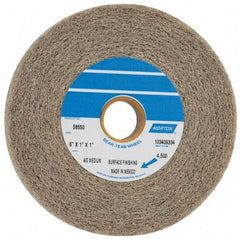 Norton - 6" Diam, 1" Face Width, 1" Center Hole, Medium Grade, Aluminum Oxide Deburring Wheel - Convolute, Medium Density 4 Grade, 4,500 RPM - Benchmark Tooling