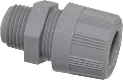 Woodhead Electrical - 6.35 to 7.93mm Capacity, Liquidtight, Straight Strain Relief Cord Grip - 1/2 NPT Thread, Nylon - Benchmark Tooling