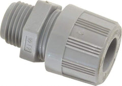 Woodhead Electrical - 14.27 to 15.88mm Capacity, Liquidtight, Straight Strain Relief Cord Grip - 1/2 NPT Thread, Nylon - Benchmark Tooling