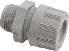 Woodhead Electrical - 4.75 to 6.35mm Capacity, Liquidtight, Straight Strain Relief Cord Grip - 3/4 NPT Thread, Nylon - Benchmark Tooling