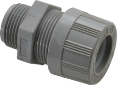 Woodhead Electrical - 11.1 to 14.27mm Capacity, Liquidtight, Straight Strain Relief Cord Grip - 3/4 NPT Thread, Nylon - Benchmark Tooling