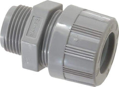 Woodhead Electrical - 12.7 to 15.88mm Capacity, Liquidtight, Straight Strain Relief Cord Grip - 3/4 NPT Thread, Nylon - Benchmark Tooling