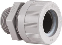 Woodhead Electrical - 20.62 to 23.8mm Capacity, Liquidtight, Straight Strain Relief Cord Grip - 1 NPT Thread, Nylon - Benchmark Tooling