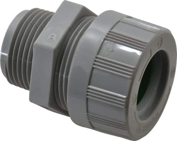 Woodhead Electrical - 22.23 to 25.4mm Capacity, Liquidtight, Straight Strain Relief Cord Grip - 1 NPT Thread, Nylon - Benchmark Tooling