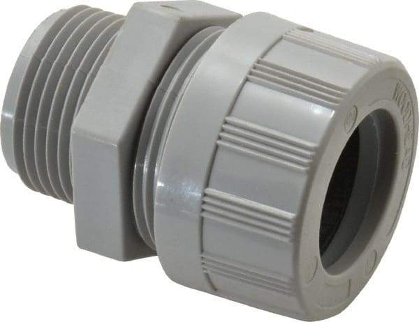 Woodhead Electrical - 25.4 to 28.58mm Capacity, Liquidtight, Straight Strain Relief Cord Grip - 1 NPT Thread, Nylon - Benchmark Tooling