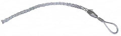 Woodhead Electrical - Offset Eye, Split Lace, Steel Wire Pulling Grip - 19" Mesh, 1-3/4 to 1.99" Cable Diam - Benchmark Tooling