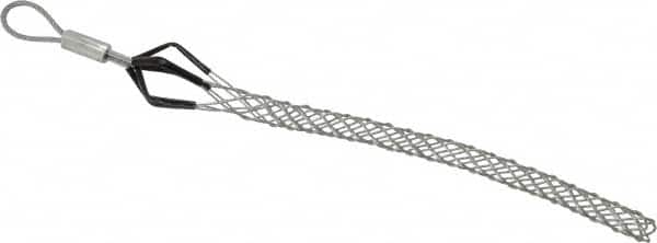 Woodhead Electrical - Flexible Eye, Closed Mesh, Steel Wire Pulling Grip - 7" Mesh, 0.37 to 0.49" Cable Diam - Benchmark Tooling