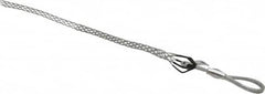 Woodhead Electrical - Flexible Eye, Closed Mesh, Steel Wire Pulling Grip - 14" Mesh, 1/2 to 0.74" Cable Diam - Benchmark Tooling