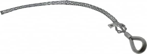 Woodhead Electrical - Flexible Eye, Closed Mesh, Steel Wire Pulling Grip - 18" Mesh, 3/4 to 0.99" Cable Diam - Benchmark Tooling