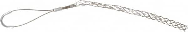 Woodhead Electrical - 1/2 to 0.61 Inch Cable Diameter, Tinned Bronze, Offset Loop Support Grip - 18 Inch Long, 770 Lb. Breaking Strength, 11 Inch Mesh Length - Benchmark Tooling