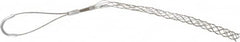 Woodhead Electrical - 1/2 to 0.61 Inch Cable Diameter, Tinned Bronze, Offset Loop Support Grip - 18 Inch Long, 770 Lb. Breaking Strength, 11 Inch Mesh Length - Benchmark Tooling