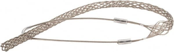 Woodhead Electrical - 3/4 to 0.99 Inch Cable Diameter, Tinned Bronze, Single Loop Support Grip - 36 Inch Long, 2,700 Lb. Breaking Strength, 26 Inch Mesh Length - Benchmark Tooling