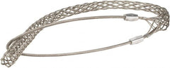 Woodhead Electrical - 1 to 1.24 Inch Cable Diameter, Tinned Bronze, Single Loop Support Grip - 39 Inch Long, 4,720 Lb. Breaking Strength, 29 Inch Mesh Length - Benchmark Tooling