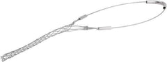 Woodhead Electrical - 0.4 to 0.56 Inch Cable Diameter, Galvanized Steel, Single Loop Support Grip - 14 Inch Long, 1,100 Lb. Breaking Strength, 5 Inch Mesh Length - Benchmark Tooling