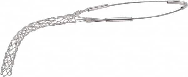 Woodhead Electrical - 0.7 to 0.85 Inch Cable Diameter, Galvanized Steel, Single Loop Support Grip - 17-1/2 Inch Long, 1,900 Lb. Breaking Strength, 8-1/2 Inch Mesh Length - Benchmark Tooling