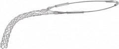 Woodhead Electrical - 0.7 to 0.85 Inch Cable Diameter, Galvanized Steel, Single Loop Support Grip - 17-1/2 Inch Long, 1,900 Lb. Breaking Strength, 8-1/2 Inch Mesh Length - Benchmark Tooling