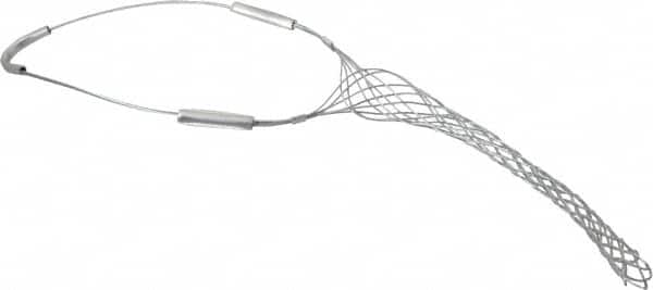 Woodhead Electrical - 0.96 to 1-1/4 Inch Cable Diameter, Galvanized Steel, Single Loop Support Grip - 20 Inch Long, 1,900 Lb. Breaking Strength, 11 Inch Mesh Length - Benchmark Tooling