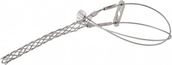Woodhead Electrical - 0.4 to 0.56 Inch Cable Diameter, Galvanized Steel, Locking Bale and Universal Loop Support Grip - 17 Inch Long, 1,100 Lb. Breaking Strength, 5 Inch Mesh Length - Benchmark Tooling