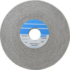 Norton - 6" Diam, 1" Face Width, 1" Center Hole, Fine Grade, Aluminum Oxide Deburring Wheel - Convolute, Hard Density 7 Grade, 4,500 RPM - Benchmark Tooling