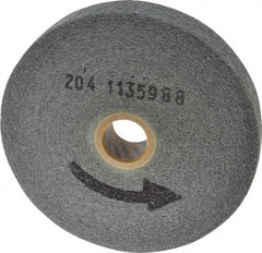 Norton - 6" Diam, 1" Face Width, 1" Center Hole, Very Fine Grade, Silicon Carbide Deburring Wheel - Convolute, Medium Density 6 Grade, 4,500 RPM - Benchmark Tooling