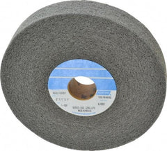 Norton - 6" Diam, 1" Face Width, 1" Center Hole, Fine Grade, Silicon Carbide Deburring Wheel - Convolute, Medium Density 6 Grade, 4,500 RPM - Benchmark Tooling