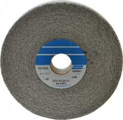 Norton - 6" Diam, 1" Face Width, 1" Center Hole, Medium Grade, Aluminum Oxide Deburring Wheel - Convolute, Medium Density 6 Grade, 4,500 RPM - Benchmark Tooling