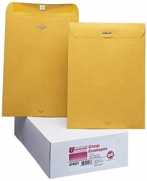 UNIVERSAL - 12" Long x 9" Wide Clasp with Gummed Flap Kraft Envelope - 32 Lb Paper Weight - Benchmark Tooling