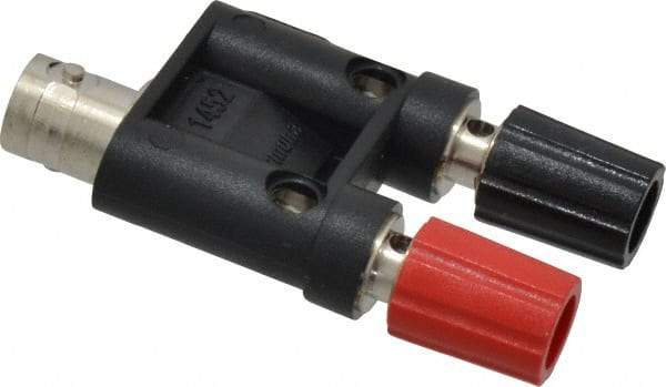 Pomona - Black Electrical Test Equipment Adapter - Use with Female BNC to Stackable Binding Posts - Benchmark Tooling