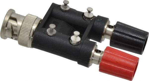 Pomona - Black Electrical Test Equipment Adapter - Use with Male BNC to Isolated Binding Posts - Benchmark Tooling