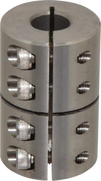 Climax Metal Products - 5/8" Inside x 1-5/16" Outside Diam, One Piece Split Clamping Collar - 2" Long - Benchmark Tooling