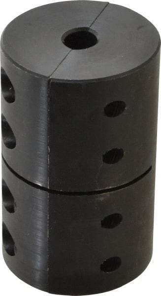 Climax Metal Products - 1/2" Inside x 2" Outside Diam, Machinable Rigid Coupling - No Keyway - 3" Long - Benchmark Tooling