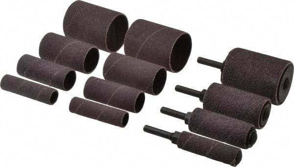 Merit Abrasives - 8-Piece Spiral Band Kit - Includes 3/4 to 2" Diam & 1 to 1-1/2" Wide Band Drums in Coarse, Medium & Fine Grades - Benchmark Tooling