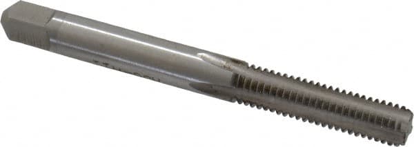 Made in USA - M6x1.00 Metric Coarse 4 Flute Bright Finish High Speed Steel Straight Flute Standard Hand Tap - Bottoming, Right Hand Thread, 2-1/2" OAL, 1" Thread Length, H11 Limit, 0.005" Oversize - Exact Industrial Supply