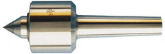 Riten - MT4 Taper Shank, 3-1/16" Head Diam Carbide Tipped Live Center - 5,000 Max RPM, 2-25/32" Head Length, 1-3/8" Point Diam, 1-13/16" Point Len, 1,000 Lb Max Workpc, 7/8" Tip Diam, Standard Point - Benchmark Tooling