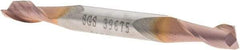 SGS - 7/32", 1/2" LOC, 1/4" Shank Diam, 2-1/2" OAL, 2 Flute, Solid Carbide Square End Mill - Double End, TiCN Finish, Spiral Flute, 30° Helix, Centercutting, Right Hand Cut, Right Hand Flute, Series 15 - Benchmark Tooling