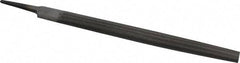 Value Collection - 10" Long, Bastard Cut, Half Round American-Pattern File - Double Cut, 9/32" Overall Thickness, Tang - Benchmark Tooling